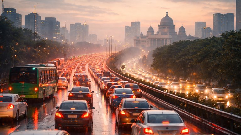 🚦 Bengaluru Ranked 2nd Most Congested City Globally: 10 km Takes 36 Minutes
